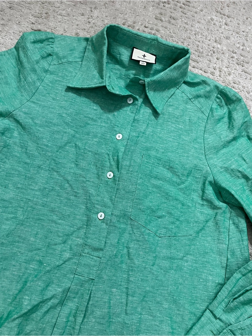 Tuckernuck Linen Blend Shirt Dress